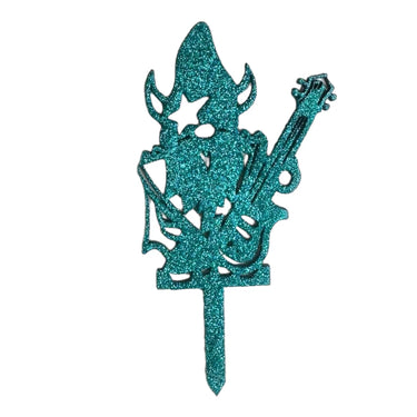 Handmade plant stakes with a difference -Sparkling Green Wizard - Unicorn Fart Productions